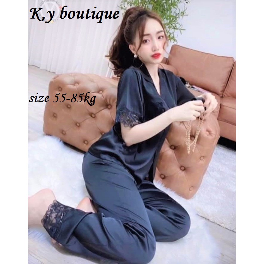 Bộ pizama lụa satin TNQD