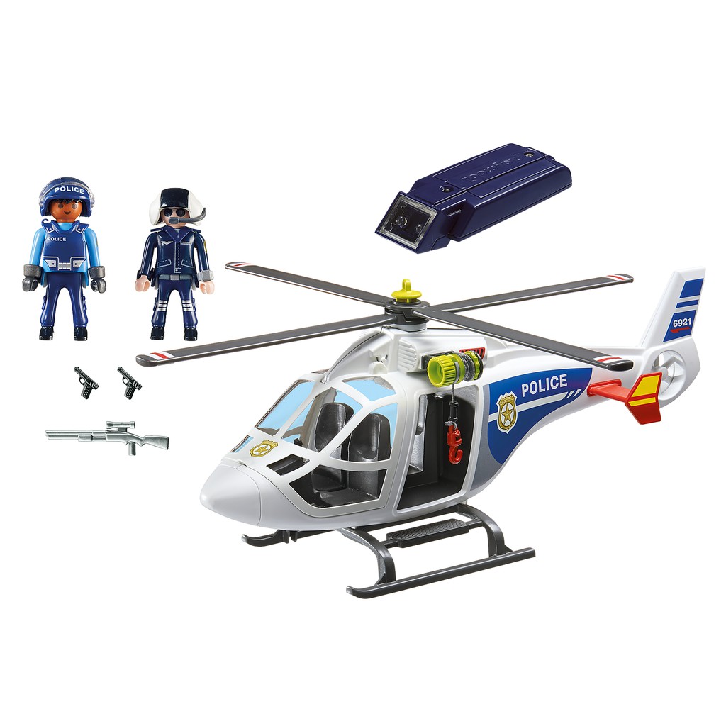 Đồ chơi nhập vai Playmobil TRỰC THĂNG CẢNH SÁT VỚI ĐÈN LED