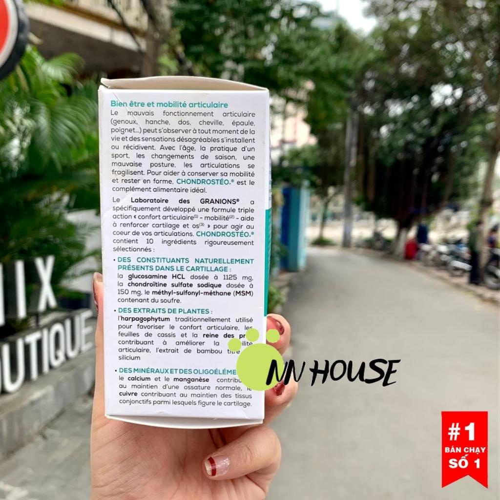 Bổ khớp Chondrosteo chứa Glucosamine Chondroitin canxi calcium Pháp giảm đau cơ xương khớp,cổ vai gáy,toàn thân Granions