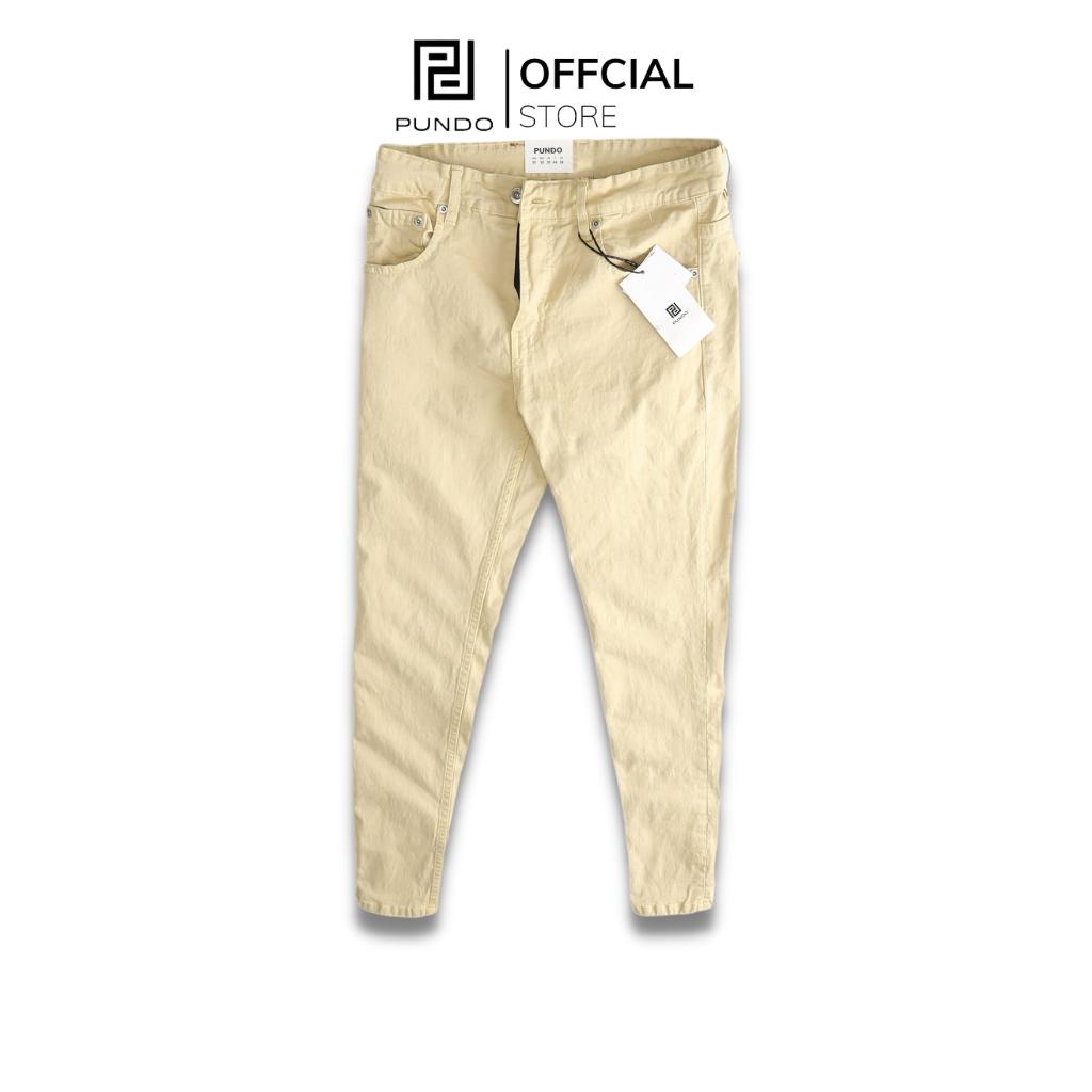 Quần jean nam dài 4 màu dễ phối chất cotton jean co giãn nhẹ PUNDO QJPD01