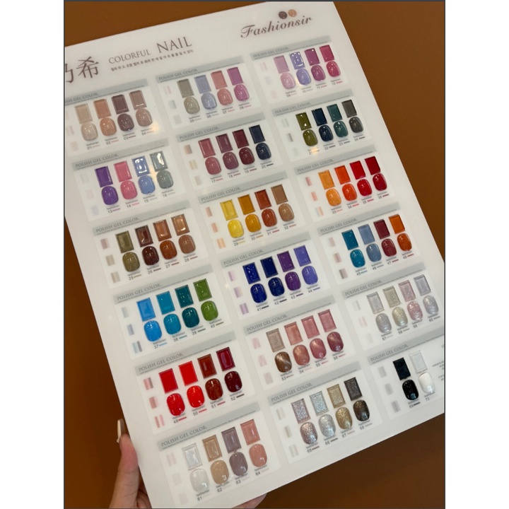 Sét sơn 70 màu Fashionesir hàn quốc - Set 70 màu Hàn Quốc hàng chuẩn loại 1