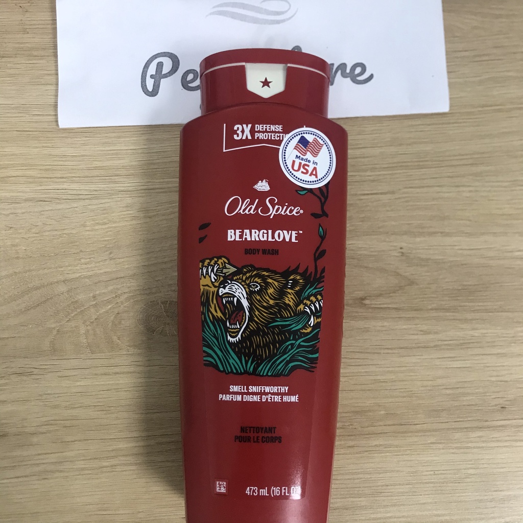 Mỹ- Sữa tắm nam Old Spice Body Wash 473ml Wolfthorn/Bearglove /Fiji With Palm Tree