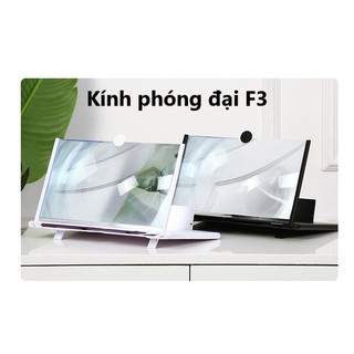 Kính phóng to F3 màn hình điện thoại 10 inches - Loại to, không nhòe, không mỏi mắt đau mắt - Giao màu ngẫu nhiên
