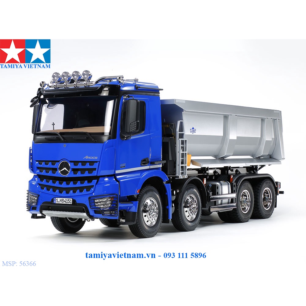 [TAMIYA] 56366 Mô hình xe ô tô tải 1/14 R/C Mercedes-Benz Arocs 4151 8x4 Tipper Truck