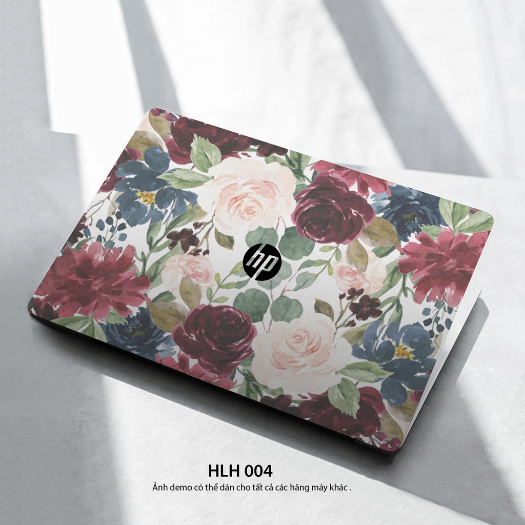 Bộ skin dán laptop mẫu Floral / Có mẫu decal dán cho tất cả các hãng máy tính