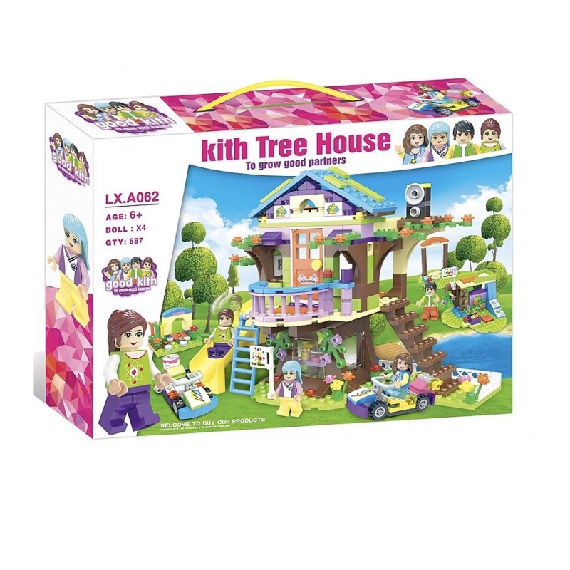 Bộ Xếp Hình Lắp Ráp Ngôi Nhà Trên Cây TREE HOUSE - Tiệm Coffe HOUSE