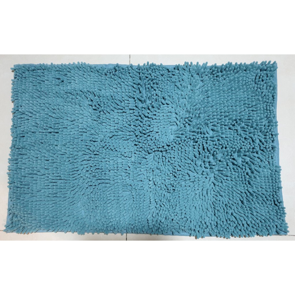 01 THẢM CHÙI CHÂN NHÀ TẮM CAO CẤP- SỢI MICROFIBER SIÊU THẤM HÚT-CONDOR- 50X80CM-MÀU XANH, KEM NHỚT