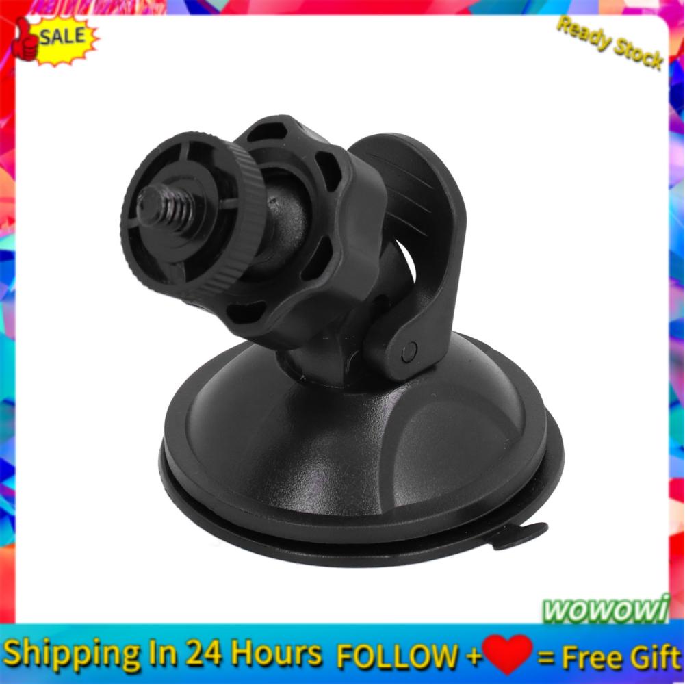 Giá đỡ máy ảnh có giác hút 1/4 inch màu đen gắn kính chắn gió xe hơi cho DV GPS | BigBuy360 - bigbuy360.vn
