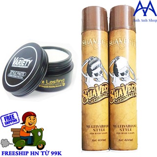 Combo gôm suavecto 400ml và sáp variety