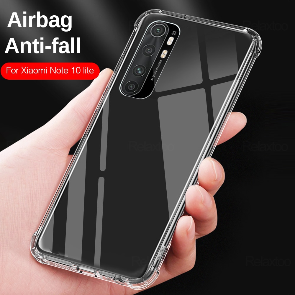 Ốp điện thoại trong suốt thời trang cho Xiaomi Note 10 Lite Mi 10