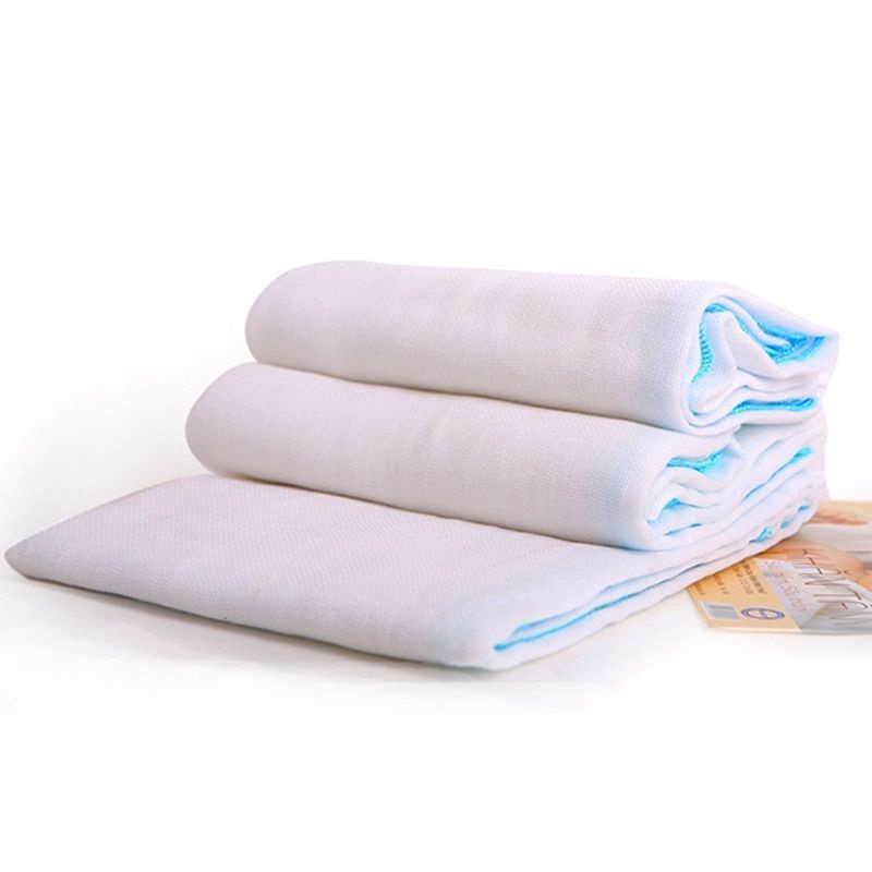 Khăn Vải Xô Tắm Bé Sơ Sinh KACHOO Chất Cotton Mềm Mịn 4 Lớp/5 lớp (70x80cm) Dùng Để Lau Người, Quàng Bé Ra Ngoài, Giữ Ấm