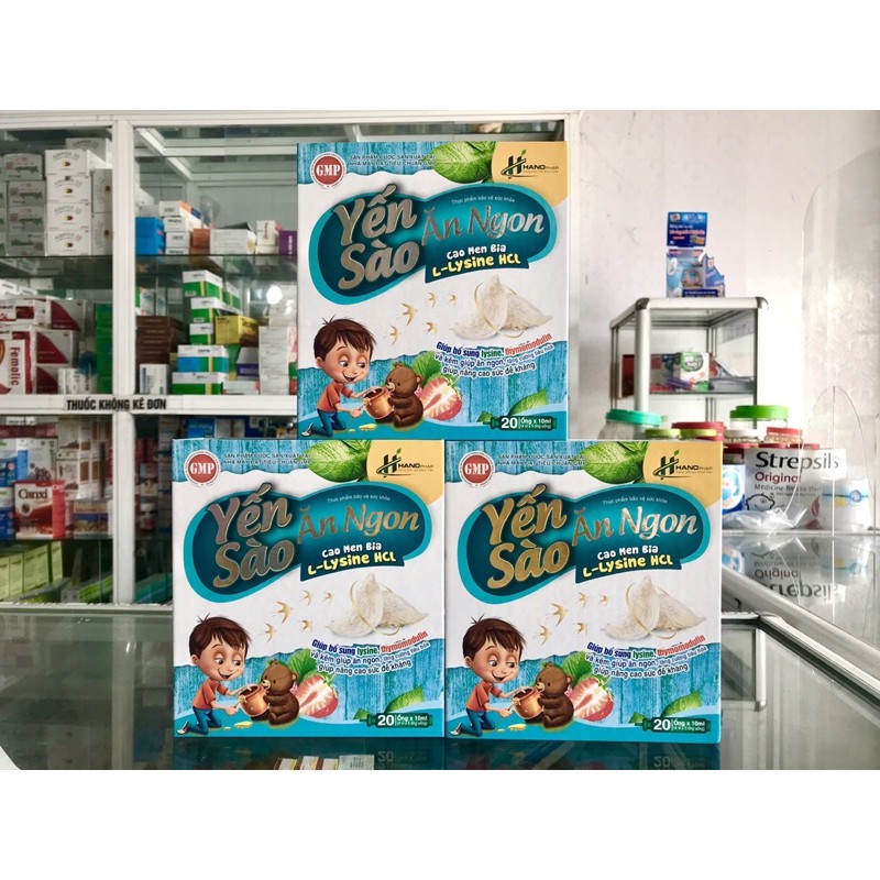 YẾN SÀO ĂN NGON CAO MEN BIA L- LYSINE HCL  - TRẺ ĂN NGON, TĂNG SỨC ĐỀ KHÁNG