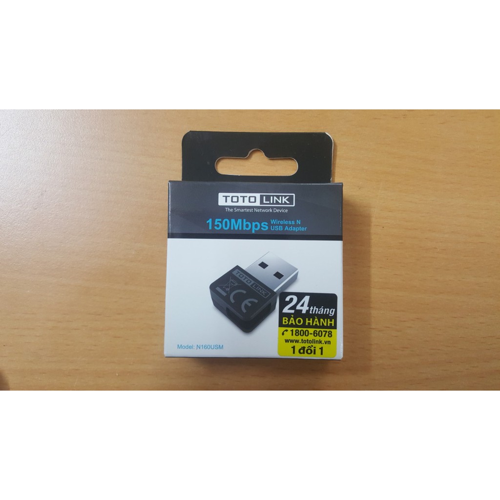 TOTOLINK - N160USM - USB Wi-Fi chuẩn N 150Mbps - Hàng chính hãng