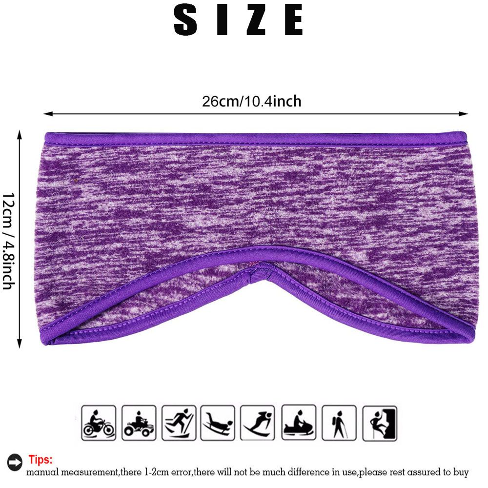 Băng đô che tai giữ ấm thấm hút mồ hôi chất vải lông cừu nhiều màu lựa chọn cho phụ nữ/bé gái dùng khi chơi thể thao