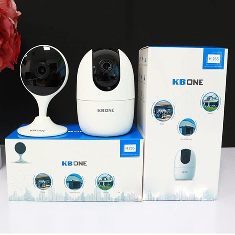 Camera Mini Wifi Gắn Tường Góc Rộng Thông Minh Báo Động KBone H21W Thương Hiệu Mỹ- Hàng Chính Hãng