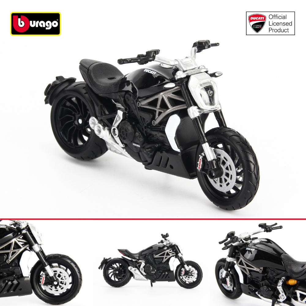 Mô hình xe moto Ducati Panigale V4S Corse, 1199 Superleggra , Monster, Hypermotard 1:18