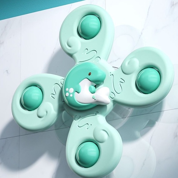 Đồ chơi con quay spinner hình cá heo đáng yêu 4 cánh vui nhộn cho bé, nhựa ABS an toàn
