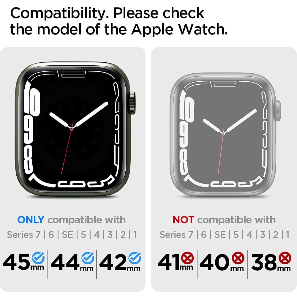 SPIGEN Bộ Dây Đeo Kiểu Quân Đội Cho iWatch Band Series 7 (45mm) Series 6 / SE / 5 / 4 (44mm) Và Series 3 / 2 / 1 (42mm)
