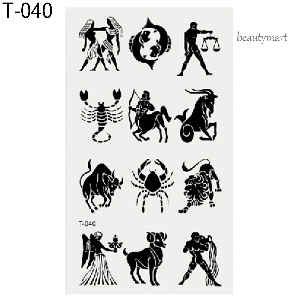 [Hàng mới về] Hình xăm tạm thời họa tiết thú vị chống nước cho cả nam và nữ