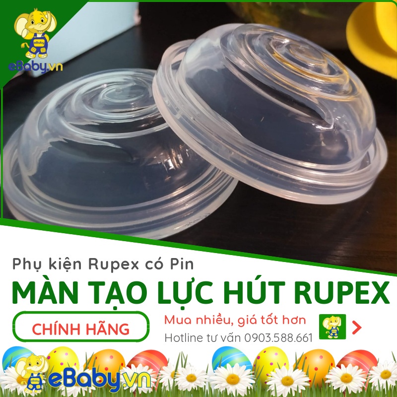 Máy hút sữa Rupex Flex - Có nhiều size phễu, Có pin sạc - Loại cải tiến đời mới nhất- Chat shop để được tư vấn size phễu