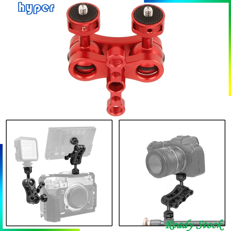 CNC 360 Arm Hand Extension Adapter Double Ballheads for Gopro Hero