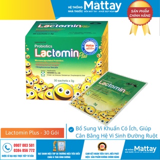 Lactomin Plus - Bổ Sung Vi Khuẩn Có Ích, Giúp Cân Bằng Hệ Vi Sinh Đường Ruột  (Hộp 30 Gói).