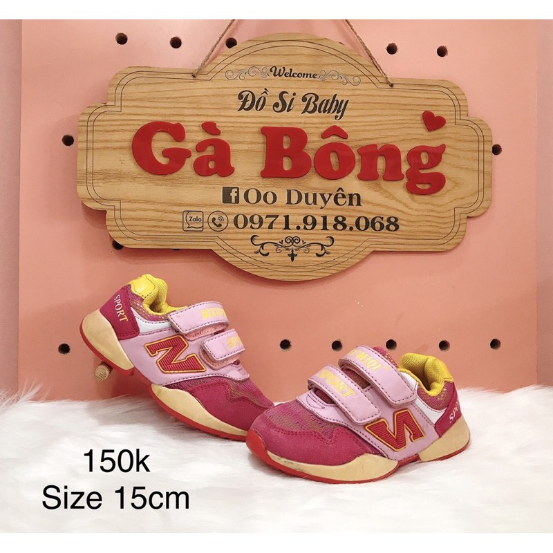 Giày New balance bé Gái size 15cm