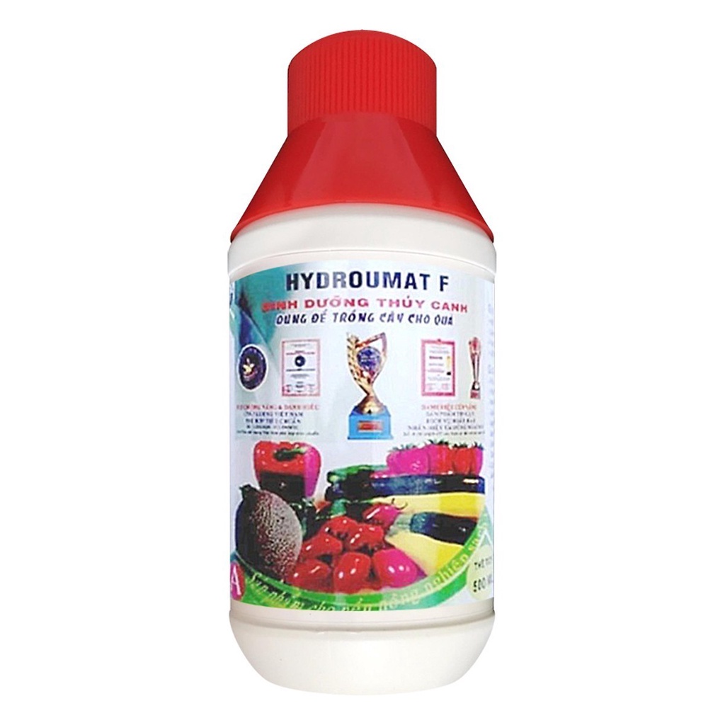 Bộ 2 chai dung dịch dinh dưỡng thủy canh cho rau ăn quả 1L - Pha được 200 lít