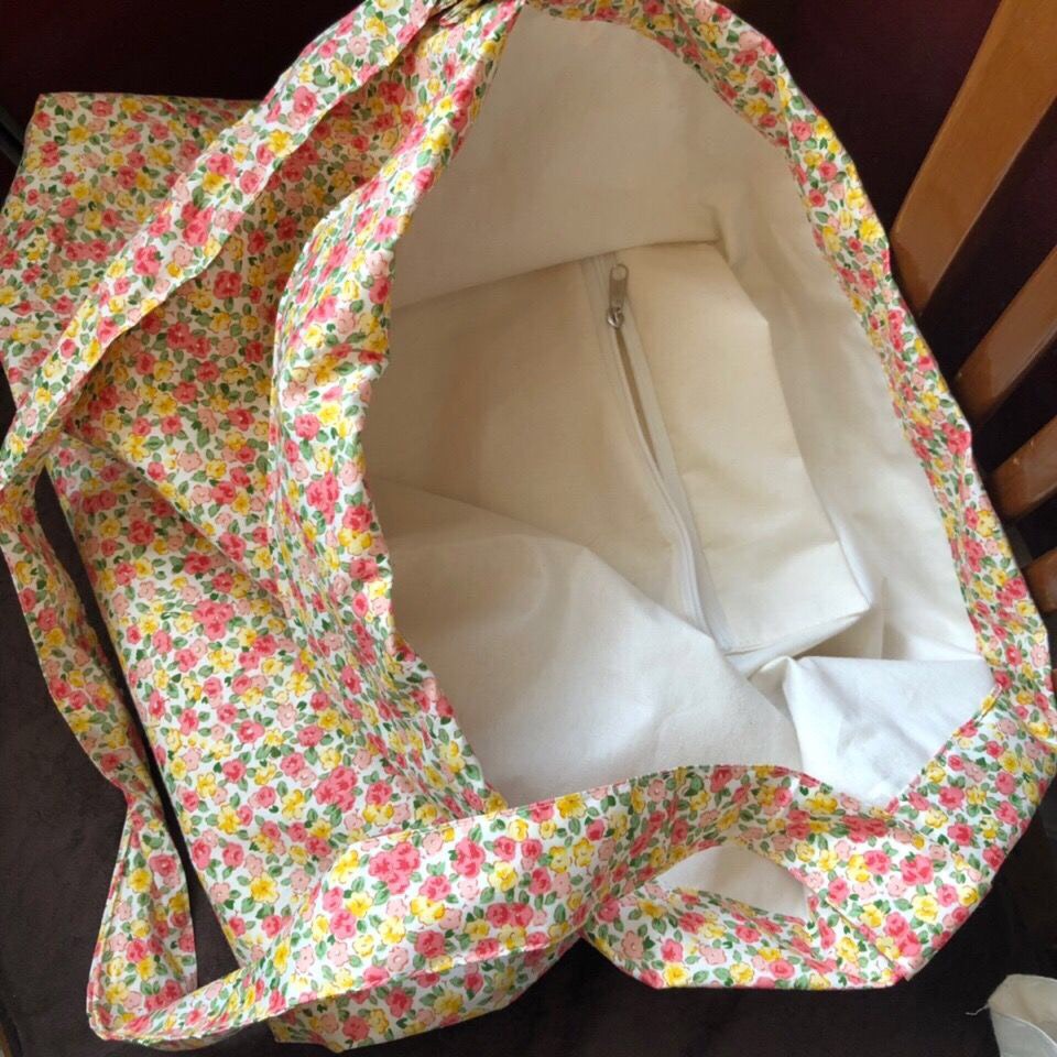 Túi Tote Đeo Chéo Họa Tiết Hoa Nhí Phong Cách Retro Vintage