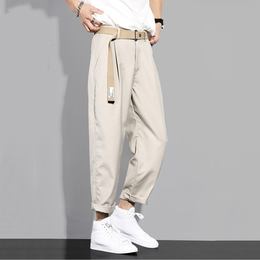 Quần Baggy Nam Kiểu Quần Tây Âu Chinos Trơn SEPTEMBERGIRL1989 JOGGER NAM 9000066C