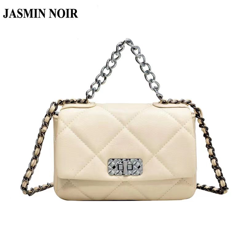 Túi xách đeo chéo JASMIN NOIR họa tiết sọc caro thời trang dành cho nữ