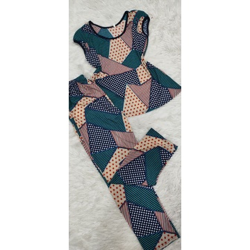 Bộ tay ngắn quần dài thun gân tầm ý