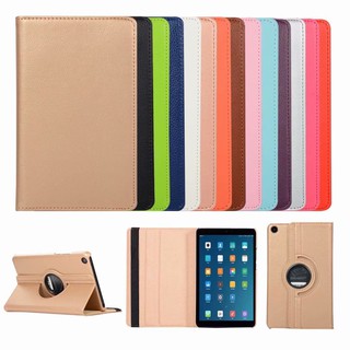 Ốp máy tính bảng da giả màu trơn có nắp lật kiêm giá đỡ xoay 360 độ cho Xiaomi Mi Pad 4 8