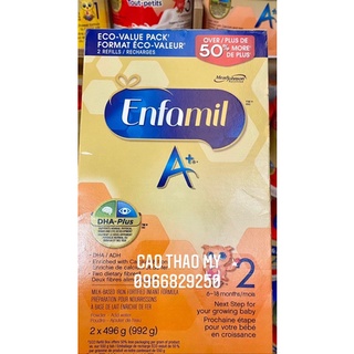 Sữa Enfamil Canada số 1, số 2 992gr