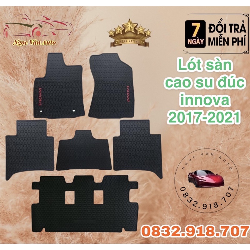 Lót sàn cao su đúc innova 2017 - 2021 Hàng cao cấp không mùi