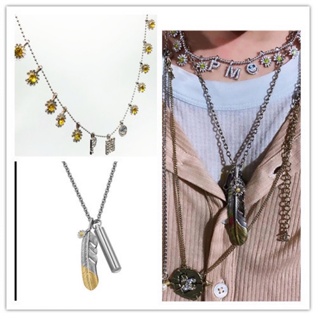 SET VÒNG TAY VÒNG CỔ GD BIGBANG PEACEMINUSONE HOA CÚC