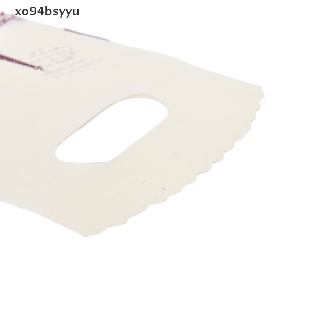 [Xo94Bsyu] Set 100 Túi Mua Sắm Bằng Nhựa Màu Hồng Có Tay Cầm