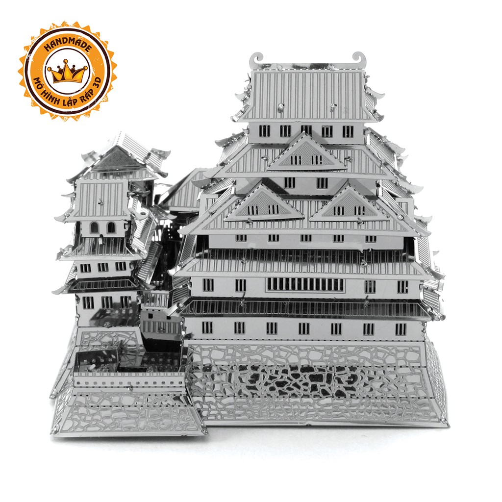Mô Hình Kim Loại Lắp Ráp 3D Metal Mosaic Lâu đài Hạc Trắng( Himeji)