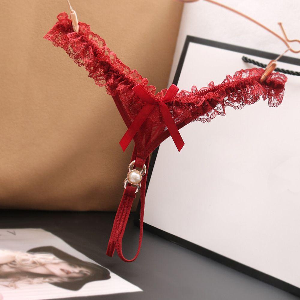 EXPEN Quần Lót Ren Hoa Thiết Kế Hở Đáy Quyến Rũ Cho Phái Nữ