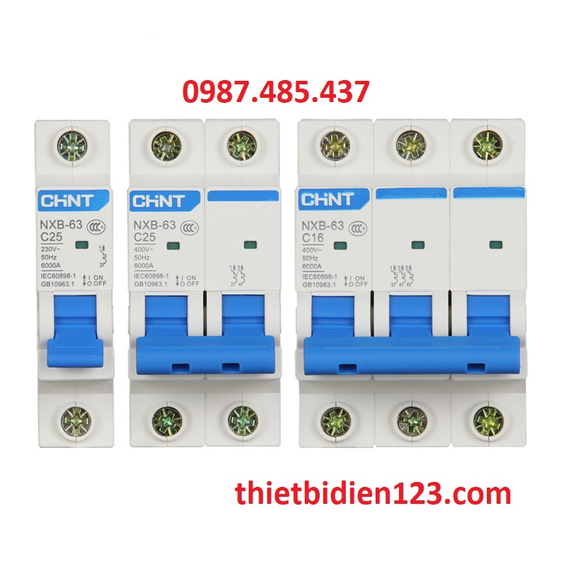 Aptomat CHINT 1P - 2P Chính hãng -TBĐ