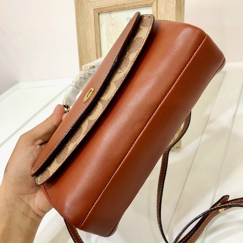🎀 TÚI COACH DA CANVAS DÁNG CLUTCH 2 NẮP