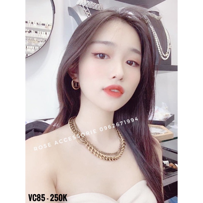 VÒNG CỔ XÍCH CHANEL 3 VÒNG SIÊU YÊU