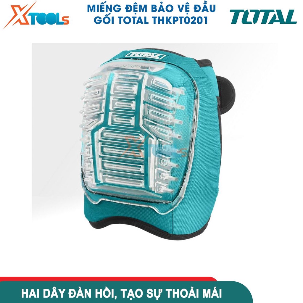 Miếng đệm bảo vệ đầu gối Total THKPT0201,vỏ ngoài PVC giúp chống va đập tối đa, hai dây đai đàn hồi [CHÍNH HÃNG][XTOOLS]