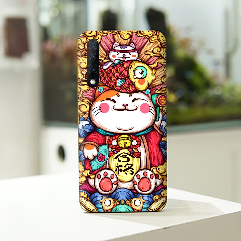 Miếng Dán Skin Điện Thoại In Hình Mèo Thần Tài Cho Iphone 7/ 8/ X/ XS/ 11/ 11 Pro Max/ 12/ 12 Pro Max/ 13/ 13 pro max
