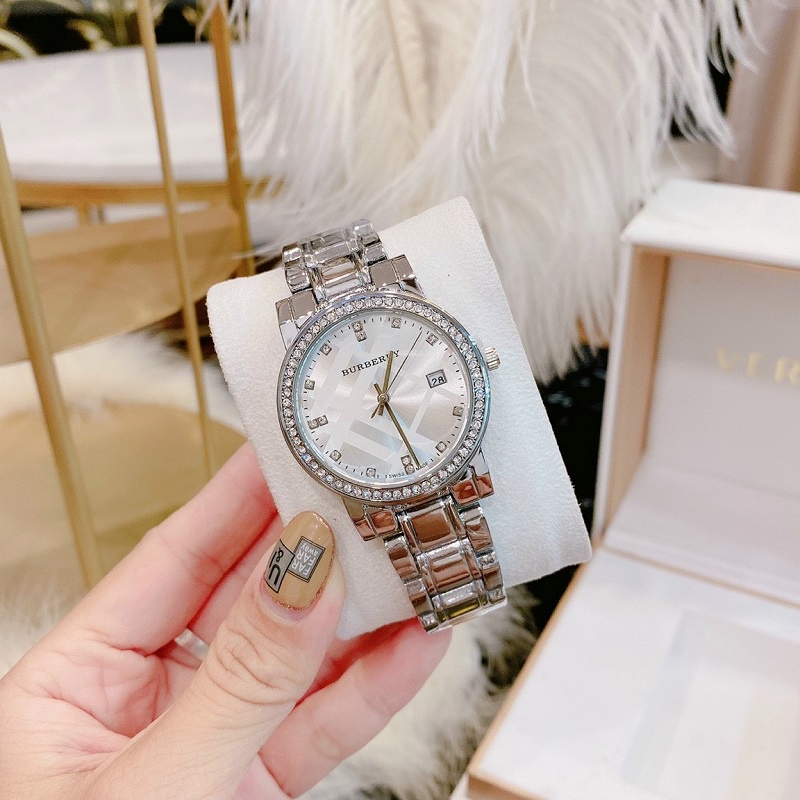 đồng hồ đeo tay nữ Burberry full box dây thép không gỉ hàng đẹp thời trang cao cấp chống  nước bảo hành 12 tháng -DH15 | BigBuy360 - bigbuy360.vn