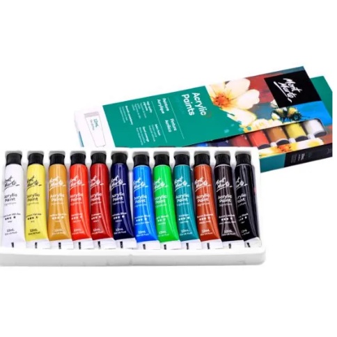 Màu Acrylic Mont Marte Set Bộ 12 màu 12ml