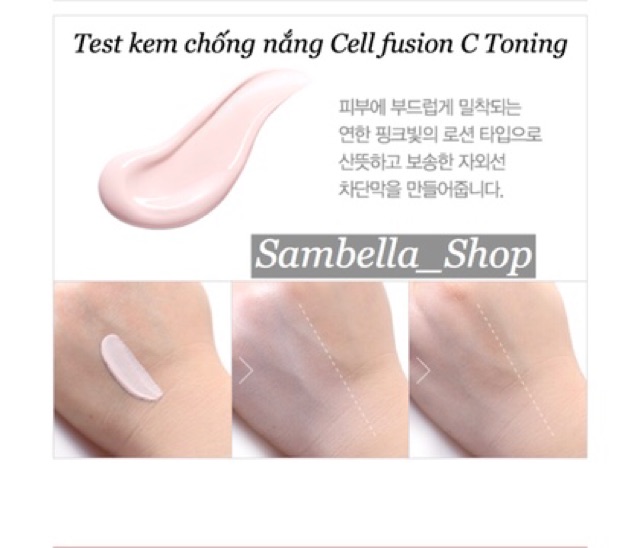 [ Sẵn Full-mini ] Kem chống nắng cell fusion C Toning sunscreen 100 35ml