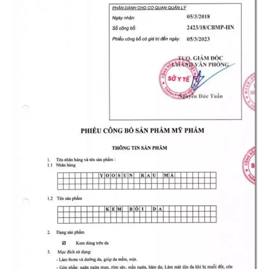 Kem trị rôm sảy, mẩn ngứa & ngăn ngừa mụn, dưỡng dịu da Yoosun Rau Má (25g) | BigBuy360 - bigbuy360.vn