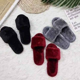 [Xả Kho] Dép bông đi trong nhà mùa đông, dép lông nữ đi trong nhà, ấm áp sang chảnh đế mềm chống trơn trượt