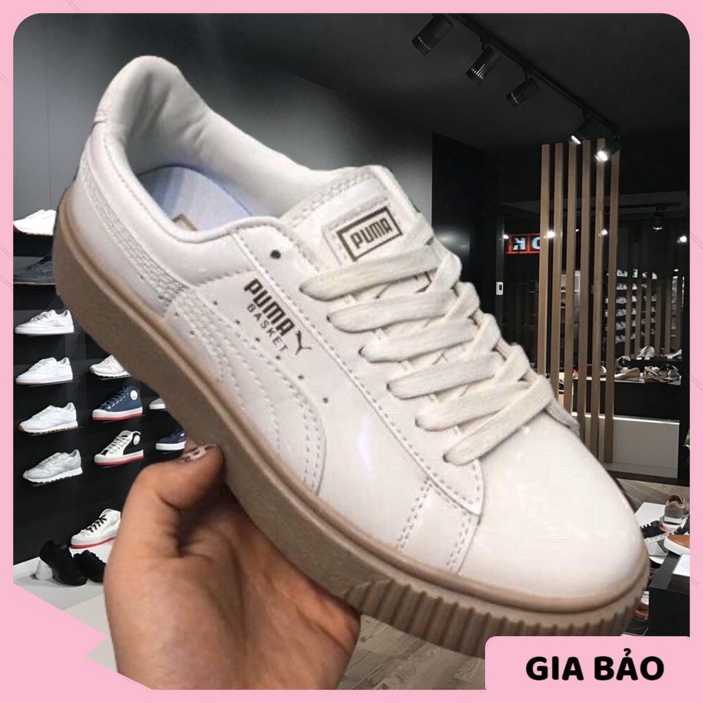 🎀 SIÊU HÓT 🎀 Giày Sneaker Puma đế nâu da bóng nam nữ cao cấp full box + bill